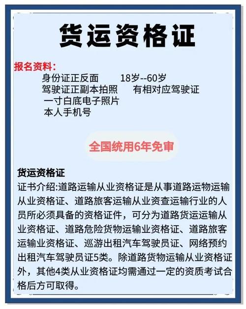 申請貨運證申請貨運證需要什么條件